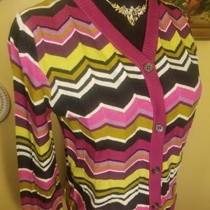 Girls Missoni Size XL Chevron Cardigan